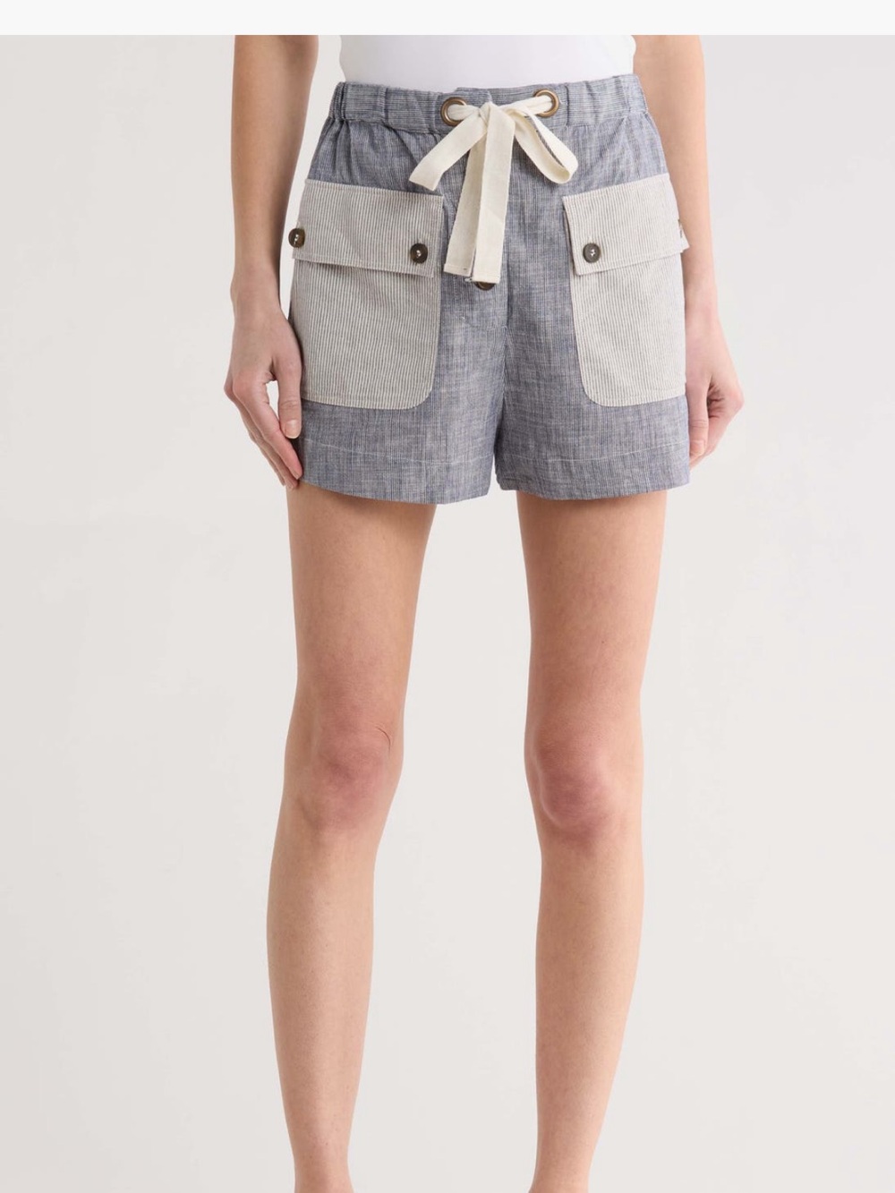 ULLA JOHNSON gracie shorts in granite $324